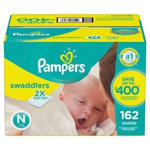 Pampers Swaddlers size Newborn 162 count
